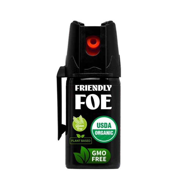 Newly released pepper spray which claims to be the safest on the market.